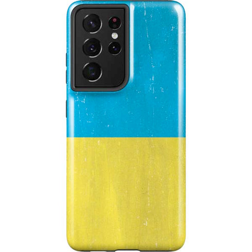 Ukraine Flag Distressed Galaxy S21 Ultra 5G Pro Case